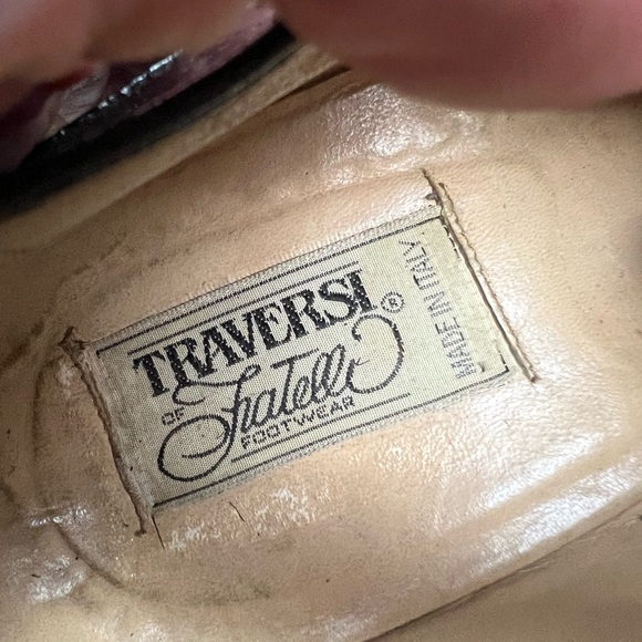 Traversi of Fratelli Dark Brown Lizard Skin Oxfords 9.5 D - Picture 8 of 11